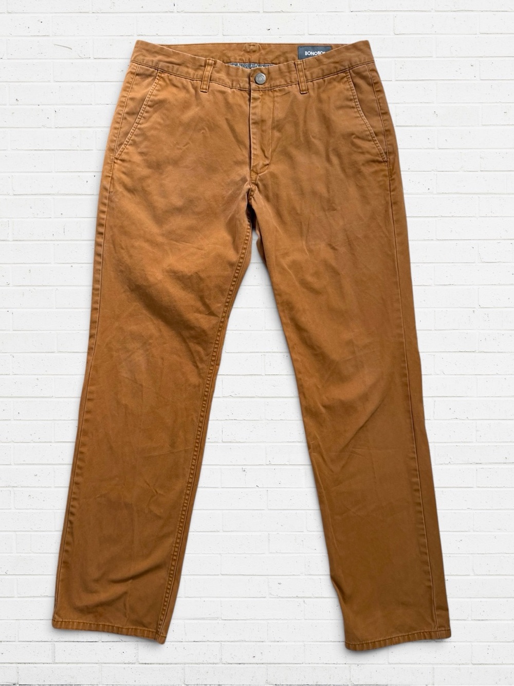 Bonobos Straight Fit Chinos 31x30 Tobacco Brown Cotton Pants Preppy
